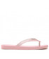 Japonki damskie Melissa Japonki  - Sun Long Beach Ad 33528 Pink Clear Glitter AE314