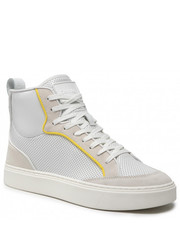Półbuty męskie Sneakersy - High Top Lace Up Perf HM0HM00338 Bright White YAF - eobuwie.pl Calvin Klein 