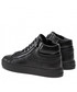 Półbuty męskie Calvin Klein  Sneakersy - High Top Lace Up W/Zip Mono HM0HM00283 Black Mono 0GL