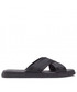 Klapki męskie Calvin Klein  Klapki - Webbing Cross Sandal Wb HM0HM00462 Ck Black BEH