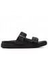 Klapki męskie Calvin Klein  Klapki - Double Strap Sandal Lth HM0HM00467 Ck Black BEH