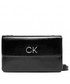 Listonoszka Calvin Klein  Torebka - Re-Lock Dbl Xbody W/Flap Saff K60K609861 Ck Black BAX