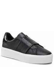 Sneakersy Sneakersy - Flatform Slip On-Hf Logo HW0HW01175 Ck Black BAX - eobuwie.pl Calvin Klein 