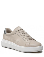 Sneakersy Sneakersy - Gend Neut Lace Up HW0HW00883 Silver Lining/Silver 0F8 - eobuwie.pl Calvin Klein 