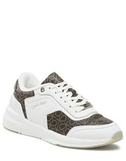 Sneakersy Sneakersy - Flexi Runner Lace Up HW0HW01216 White/Brown Mono 0K4 - eobuwie.pl Calvin Klein 