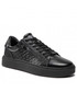 Mokasyny męskie Calvin Klein  Sneakersy - Low Top Lace Up W/ Zip Mono HM0HM00282 Black Mono 0GL