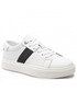 Mokasyny męskie Calvin Klein  Sneakersy - Low Top Lace Up Web HM0HM00621 White/Black