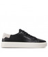Mokasyny męskie Calvin Klein  Sneakersy - Low Top Lace Up Unlined HM0HM00627 Black/White 0GK