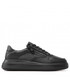 Mokasyny męskie Calvin Klein  Sneakersy - Low Top Lace Up Zip Mono HM0HM00739 Black Mono 0GJ