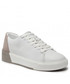 Mokasyny męskie Calvin Klein  Sneakersy - Low Top Lace Up HM0HM00676 White/Shadow Beige 0K5