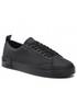Mokasyny męskie Calvin Klein  Sneakersy - Low Top Lace Up Sm Lth HM0HM00677 Triple Black 0GL