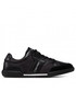 Mokasyny męskie Calvin Klein  Sneakersy - Lot Top Lace Up Mix HM0HM00248 Ck Black BAX