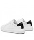 Mokasyny męskie Calvin Klein  Sneakersy - Low Top Lace Up HM0HM00292 White/Black 0K6