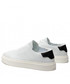 Mokasyny męskie Calvin Klein  Sneakersy - Low Top Lace Up Knit HM0HM00350 Bright White YAF