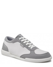Mokasyny męskie Sneakersy - Low Top Lace Up Mix HM0HM00492 Light Grey P6T - eobuwie.pl Calvin Klein 