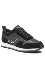 Mokasyny męskie Sneakersy - Low Top Lace Up Lth HM0HM00881 Pvh Black BEH - eobuwie.pl Calvin Klein 