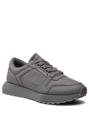 Mokasyny męskie Sneakersy - Low Top Lace Up Lth HM0HM00747 Grey Asphalt PQ6 - eobuwie.pl Calvin Klein 