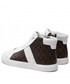 Półbuty Calvin Klein  Sneakersy - Low Profile High Top-Mono HW0HW01270 White/Brown Mono WHT