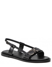 Sandały Sandały - Almond Flat Sandal W/Hdw HW0HW00680 Ck Black BAX - eobuwie.pl Calvin Klein 