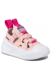 Sandały dziecięce Sandały  - Ultra Sandal Slip A01220C Storm Pink/Pink Zest/White - eobuwie.pl Converse