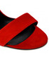 Sandały Kotyl Sandały  - 5943 Czerwony Zamsz