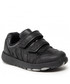 Półbuty dziecięce Clarks Sneakersy  - Rex Stride T 261614396 Black Leather