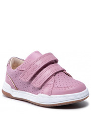 Półbuty dziecięce Sneakersy  - Fawn Solo T 261589896  Light Pink Leather - eobuwie.pl Clarks