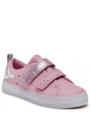 Półbuty dziecięce Sneakersy  - FlareShelllo T 261580706 Pink Leather - eobuwie.pl Clarks