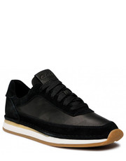 Sneakersy Sneakersy  - CraftRun Lace 261635584 Black Combination Suede - eobuwie.pl Clarks