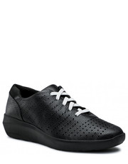 Sneakersy Sneakersy  - Keyleigh Aster 261648534  Black Leather - eobuwie.pl Clarks