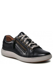 Sneakersy Sneakersy  - Nalle Lace 261591244 Black Leather - eobuwie.pl Clarks