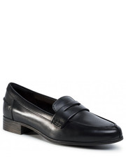 Lordsy Lordsy  - Hamble Loafer 261477394  Black Leather - eobuwie.pl Clarks