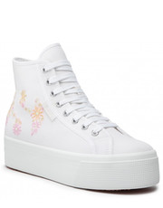 Sneakersy Sneakersy  - 2708 Flowers Embroidery S2121GW White/Multicolor Flowers A6Y - eobuwie.pl Superga