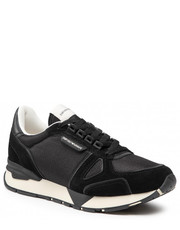 Półbuty męskie Sneakersy  - X4X544 XM727 A083 Black/Black/Black - eobuwie.pl Emporio Armani