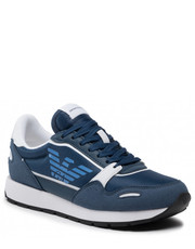 Sneakersy Sneakersy  - X3X058 XN313 S124 Blue/Op. White/Blu - eobuwie.pl Emporio Armani