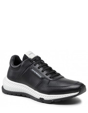 Mokasyny męskie Sneakersy  - X4X534 XM683 K001 Black/Black - eobuwie.pl Emporio Armani