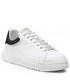 Mokasyny męskie Emporio Armani Sneakersy  - X4X264 XN191 00230 White/Black
