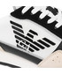 Mokasyny męskie Emporio Armani Sneakersy  - X4X537 XM678 Q826 Beige/Black/Off Whit