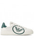 Mokasyny męskie Emporio Armani Sneakersy  - X4X554 XM990 Q804 Off White/Green/Off