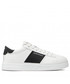 Mokasyny męskie Emporio Armani Sneakersy  - X4X570 XN010 Q908 White/Black/White
