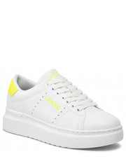 Półbuty dziecięce Sneakersy LEVIS® - VELM0001S White Fluo Yellow 1475 - eobuwie.pl Levi’s