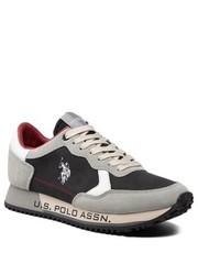 Półbuty męskie Sneakersy  Assn. - Cleef002 CLEEF002M/BYS1 Gry/Blk01 - eobuwie.pl U.S. Polo