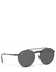Okulary Okulary przeciwsłoneczne  - Round II Titanium 0RB8237 3141K8 Black/Polar Dark Grey - eobuwie.pl Ray-Ban