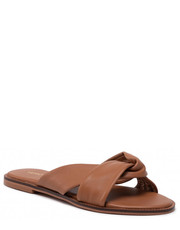 Klapki Klapki  - Vmsmooth Leather Sandal 10265527 Cognac - eobuwie.pl Vero Moda