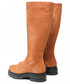 Kozaki Vero Moda Kozaki  - Vmella Leather Boot Wide Vip 10262652 Cognac