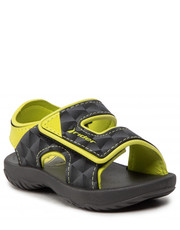 Sandały dziecięce Sandały  - Basic Sandal V Baby 83070 Black/Neon Yellow 25135 - eobuwie.pl Rider