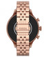 Zegarek damski Fossil Smartwatch  - Gen 6 FTW6077 Gold