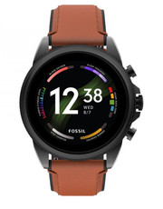 Zegarek męski Smartwatch  - Gen 6 FTW4062 Black/Brown - eobuwie.pl Fossil