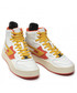 Mokasyny męskie Diesel Sneakersy  - S-Ukiyo Mid Y02675 PR013 H8819 Star White/Cherry Tomato/Golden Rod