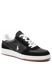 Półbuty męskie Sneakersy  - Polo Crt Pp 809834463001 Black/White Pp - eobuwie.pl Polo Ralph Lauren